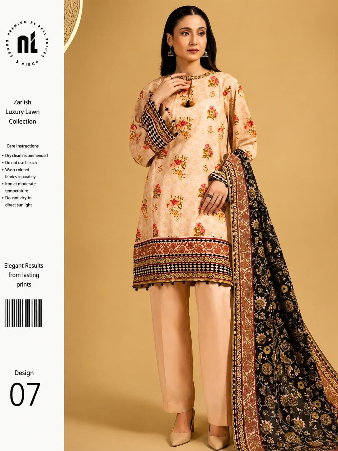 Zellbury Premium Quality Lawn 3 Piece Suit