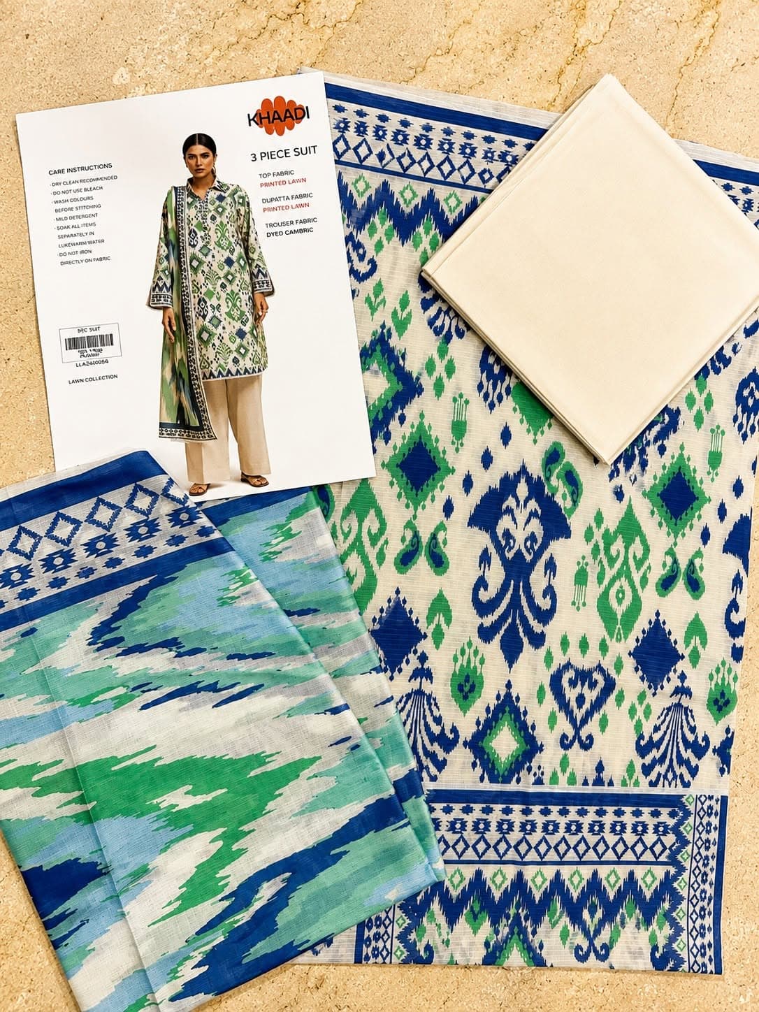 Khaadi Premium Dora Lawn 3 Piece Suit