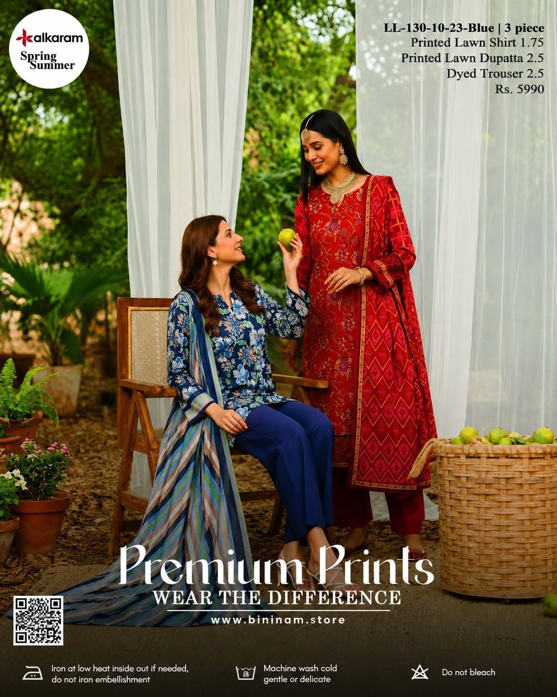 Al Karam Spring/Summer Premium Quality Lawn 3 Piece Suit