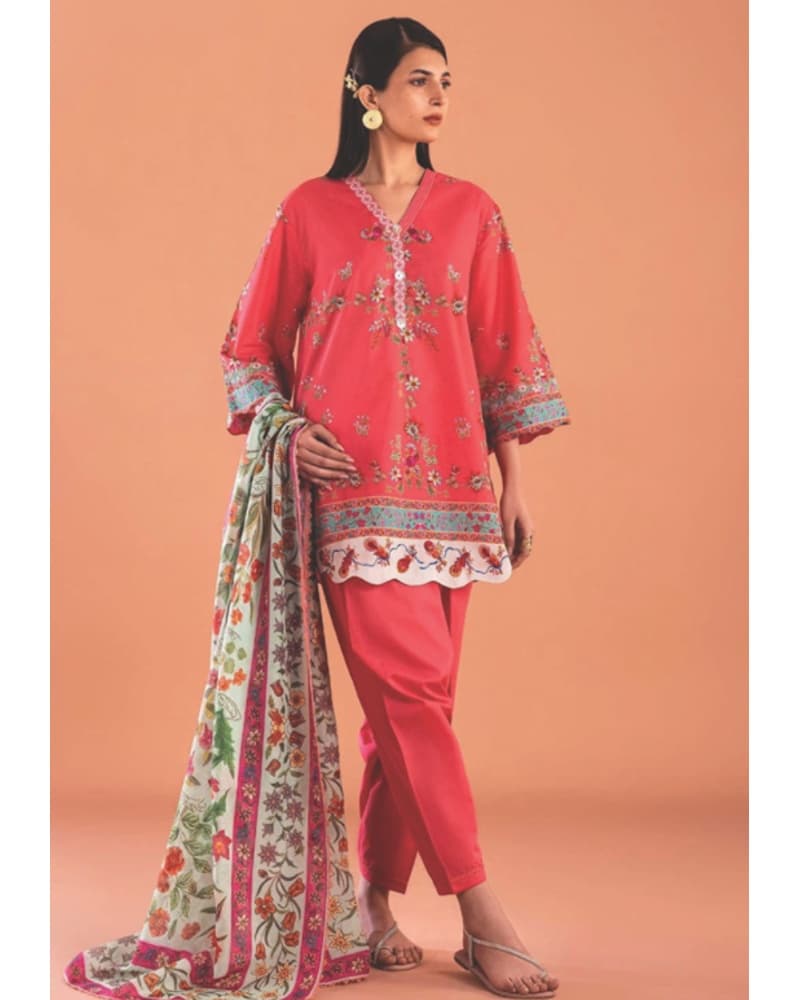 Sana Safinaz Spring/Summer '26 – Vibrant Coral Elegance